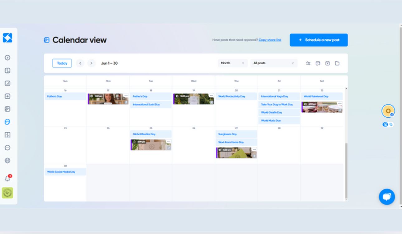 Examples of content created for social media